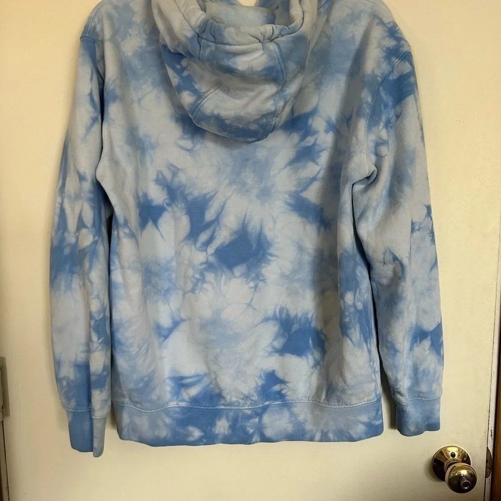 Vans blue and white tie dye pullover hoodie size small